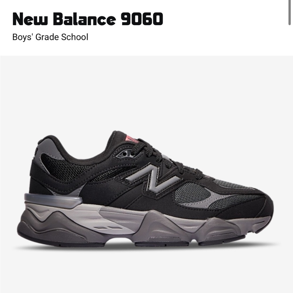 New Balance 9060 Black and Gray Sneakers